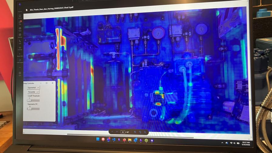 Heatmap motion magnification van koelinstallatie
