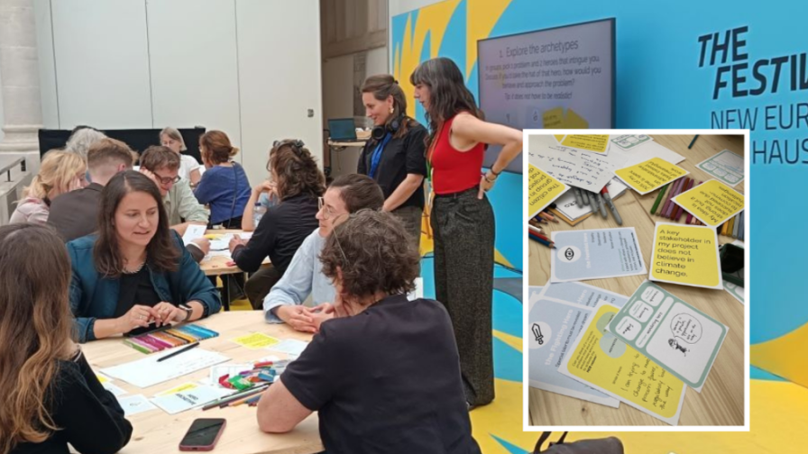 Photo of Elise's workshop during NEB