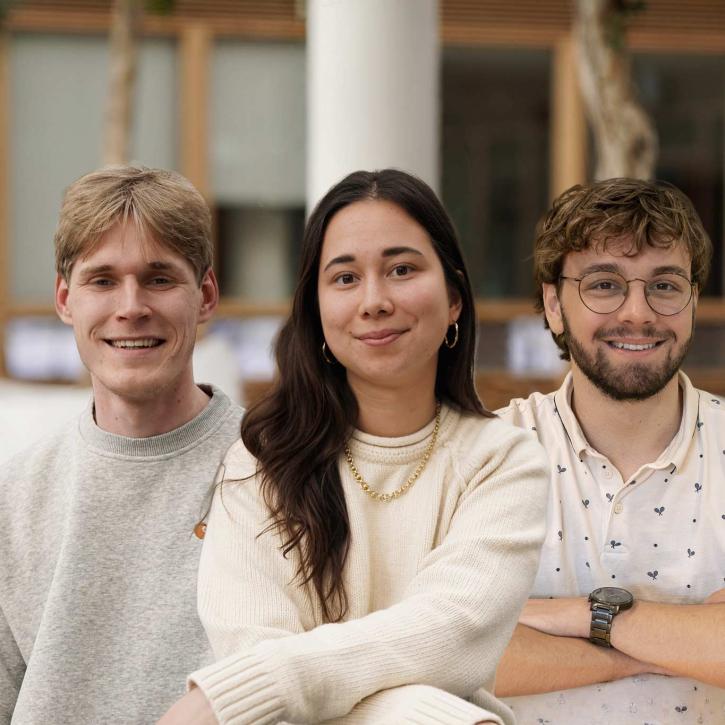 3 student van de Master Economische Transformatie
