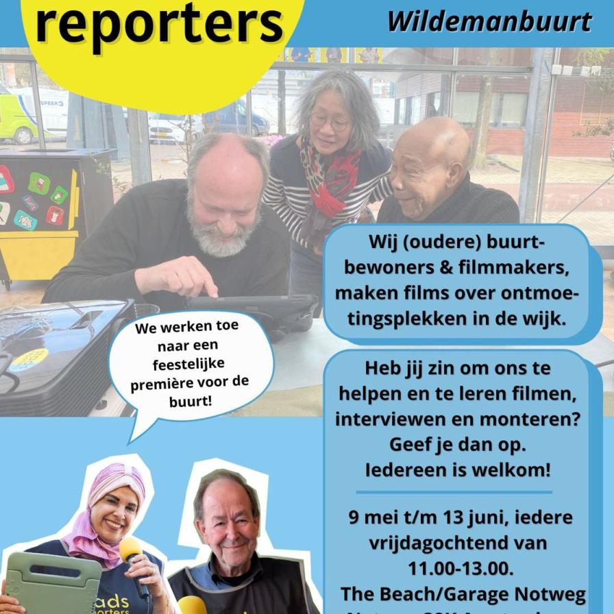 Flyer van de Stadsreporters