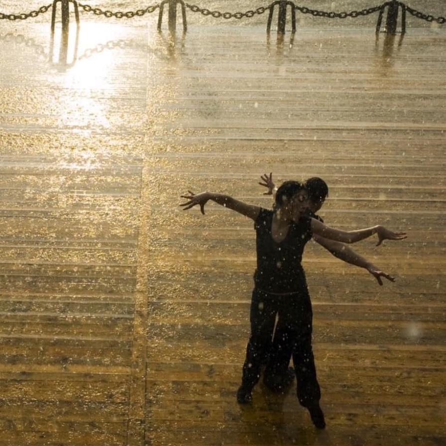 dansen in de regen