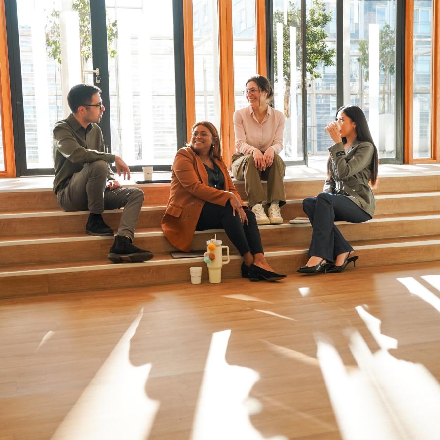 Students chatting