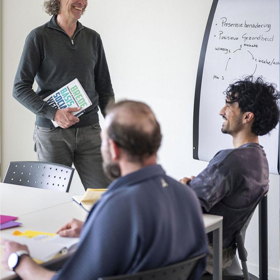 Ad Sociaal Werk les met docent